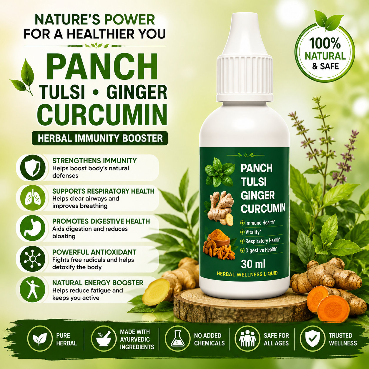 Panch Tulshi Drop - Caduceus wellness product
